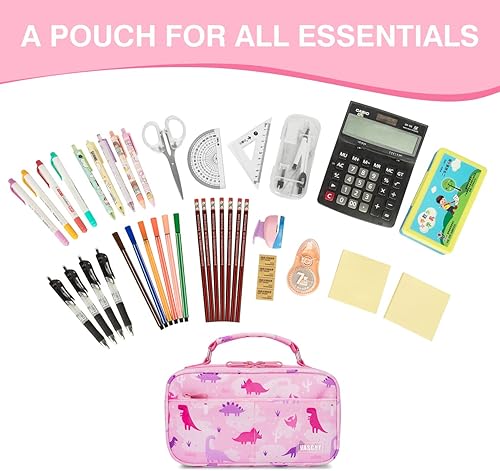 Miniatura 8 de VASCHY Estuche para Lápices para Niñas, Bonito Estuche Kawaii Grande para Lápices, BolsaCaja de Lápices Estacionaria para Niños Preppy, Organizador