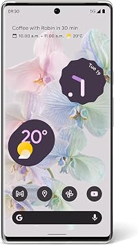 Google Pixel 6 Pro – Unlocked Android 5G smartphone with 50-megapixel camera and wide-angle lens 128 GB – Cloudy White