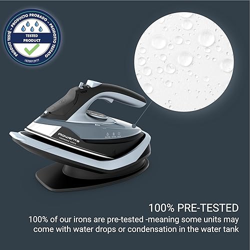 Miniatura 7 de Rowenta Freemove - Plancha inalámbrica con vapor, 1600 vatios, suela de acero inoxidable, calentamiento rápido, vaporizador portátil para ropa,