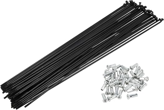 38Set 13G Bicycle Spokes Bike Wheel Spokes Carbon Steel Black