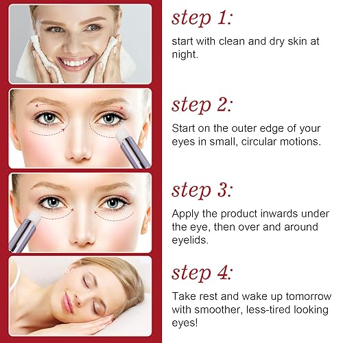 Miniatura 4 de Retinol Eye Stick - Paquete de 2 cremas antiarrugas para ojos hinchados, ojeras, bolsas de ojos, patas de gallo, arrugas, reduce las arrugas de la