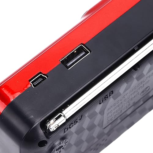 Miniatura 7 de Radio FM portátil, radio de bolsillo compacta con batería con reproductor de MP3 para el hogar, oficina, camping, uso al aire libre