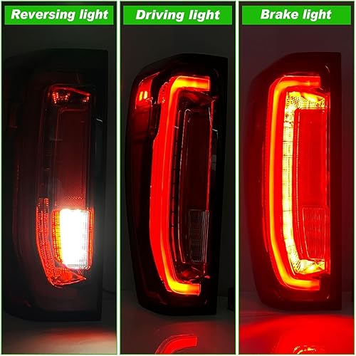 Miniatura 4 de Luz trasera LED para el lado del conductor con lámparas distintivas, luces traseras izquierdas, luz de freno compatible con GMC Sierra 15002500