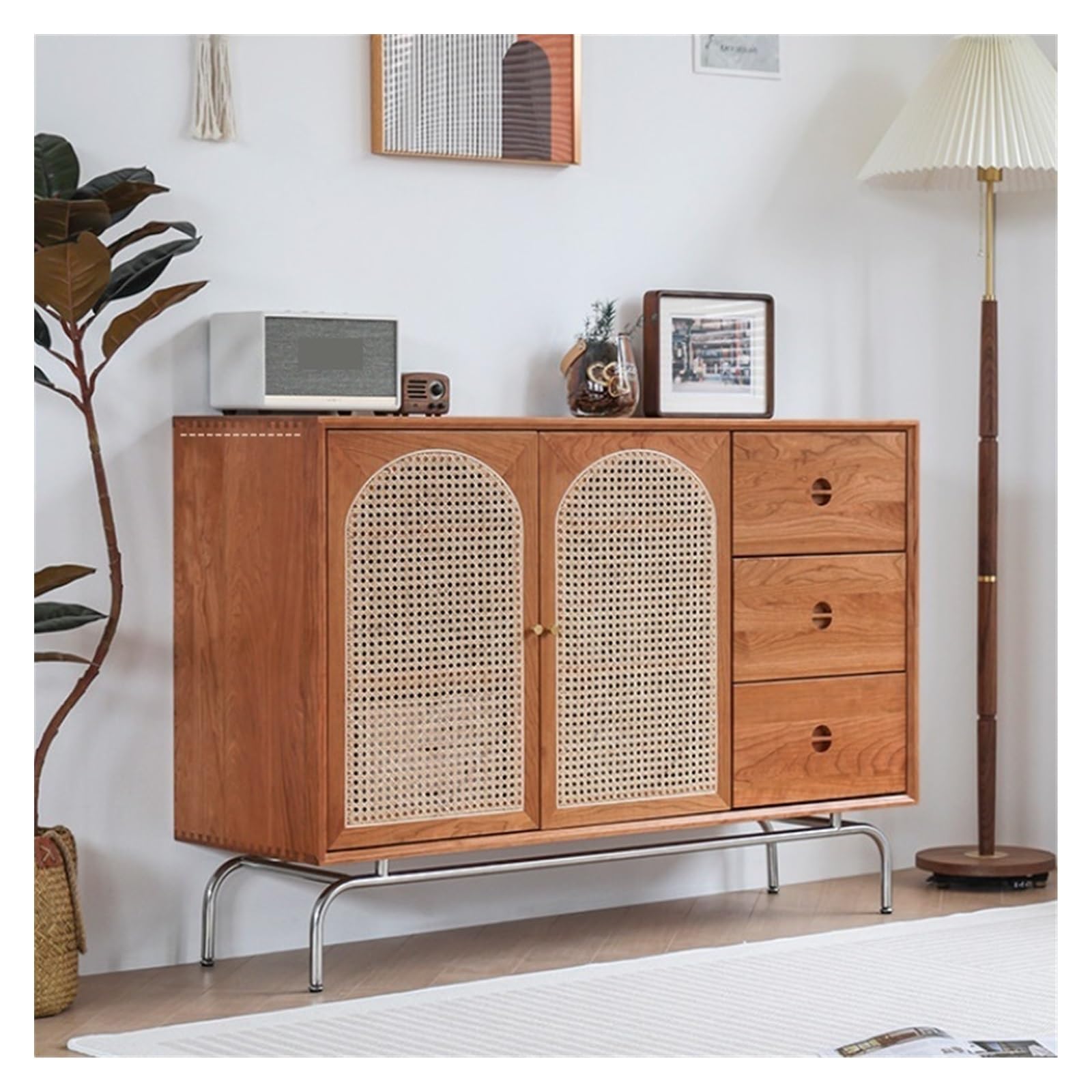 Armadio cucina Credenza in legno for la casa Soggiorno multifunzionale stoccaggio