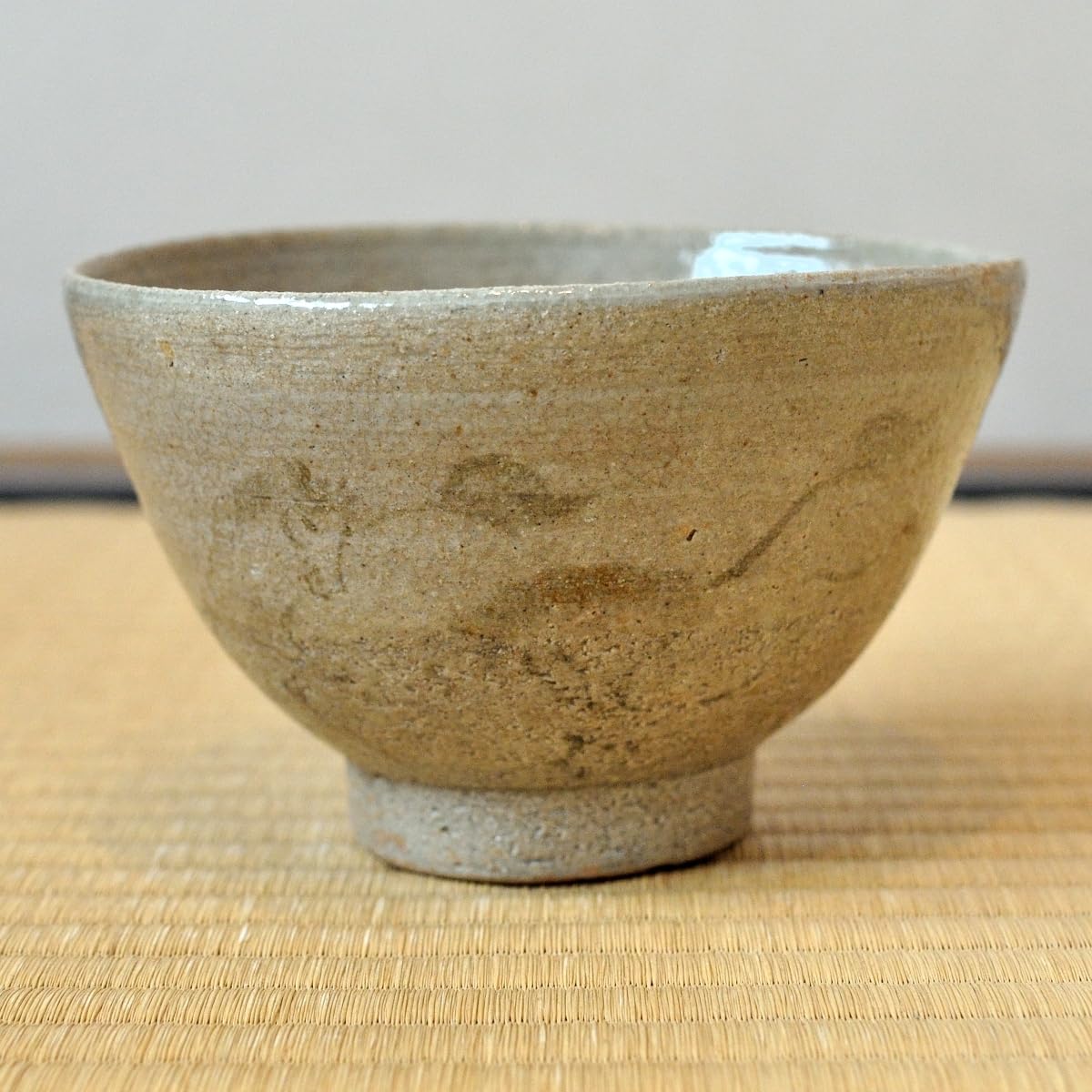 Amazon.co.jp: 古相馬焼 五代 田代清治右衛門 駒絵茶碗 石里洞秀 絵付 