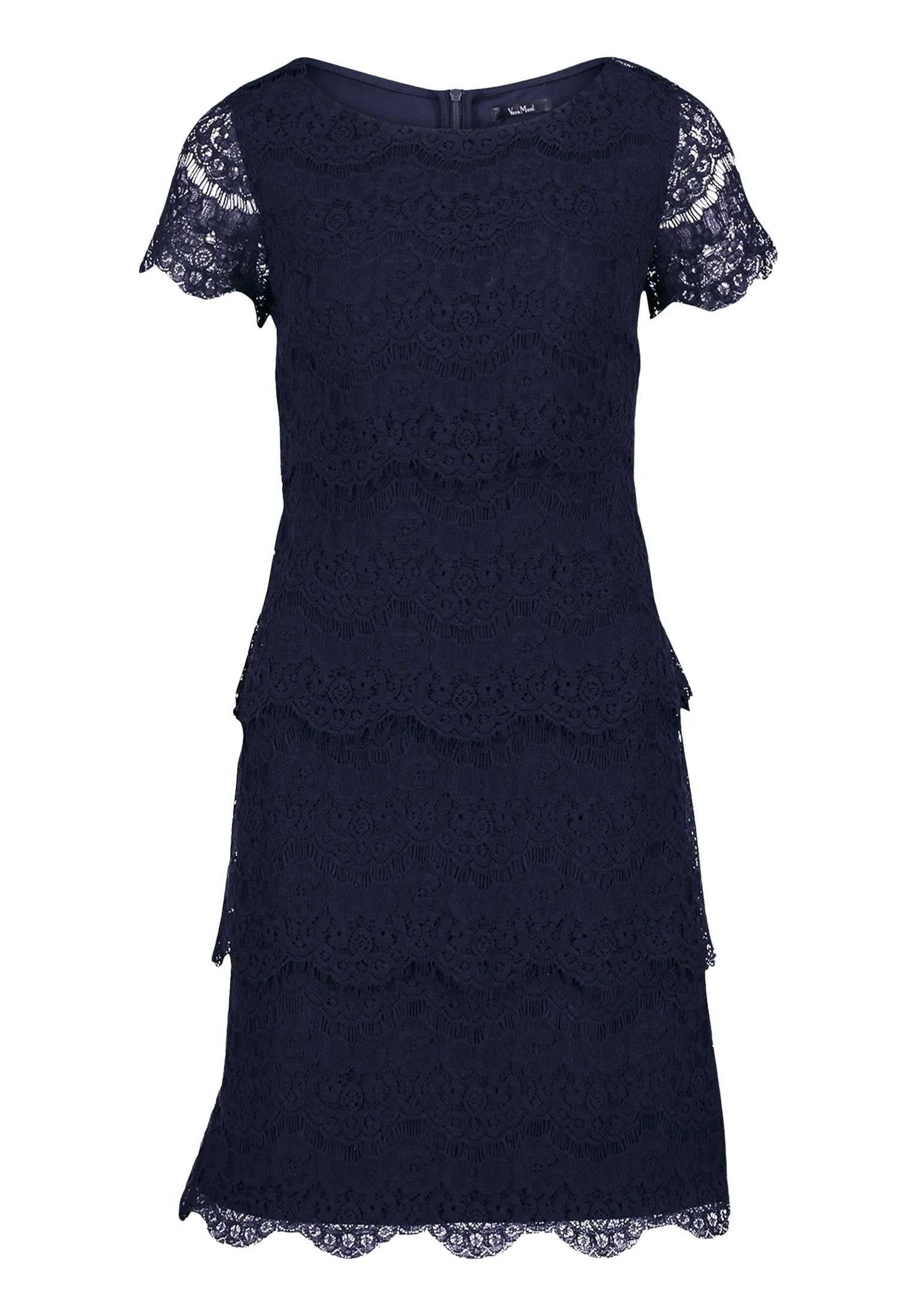 Vera Mont Damen Spitzenkleid Kurzarm