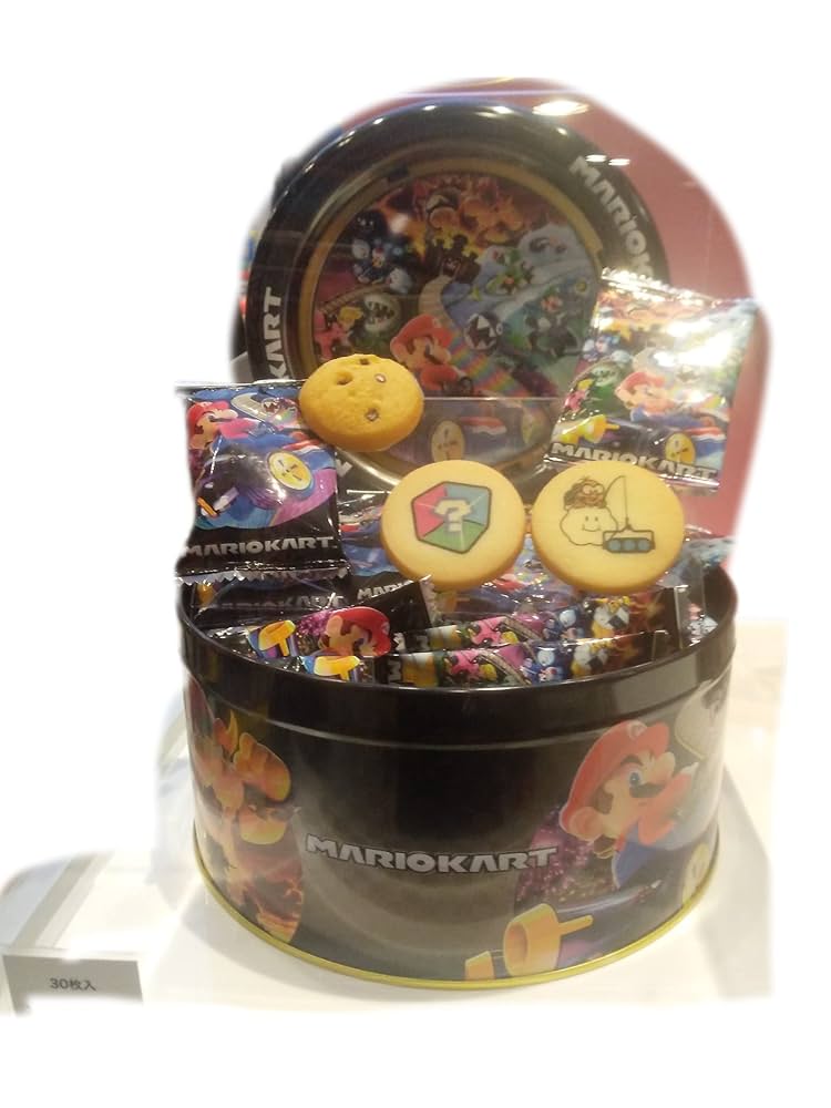 Amazon.co.jp: USJ マリオ アソートクッキー缶 30枚 任天堂