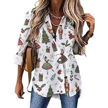 Casual Button Down Blouse for Women Long Sleeve Shirts Irregular Hem Shirt Loose Tops