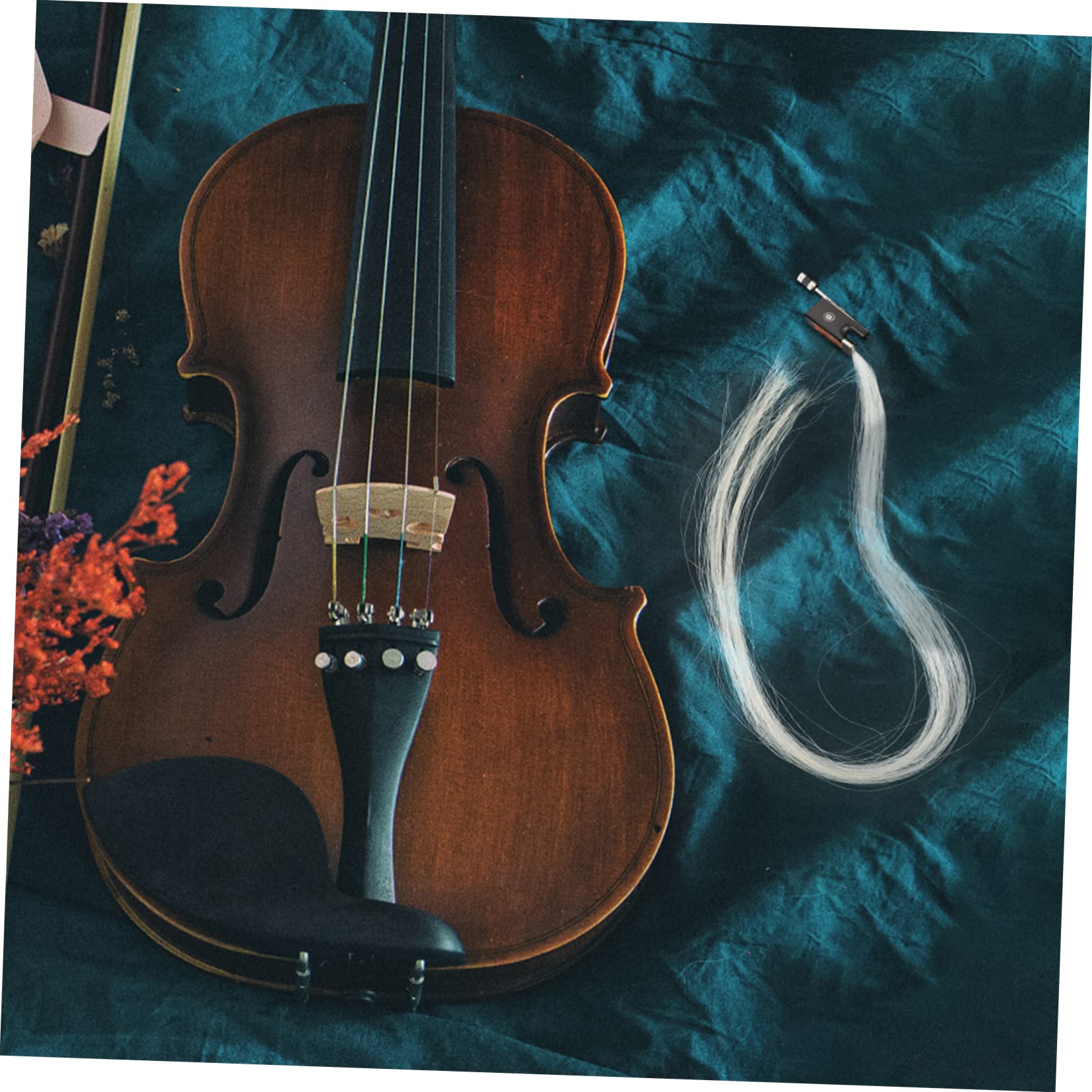 Abaodam 5pezzi Corda Per Da Violino Pelo Cavallo Naturale Accessorio Professionale Per Sostituzione Suono e Espressivo Facile Da Installare e Duraturo