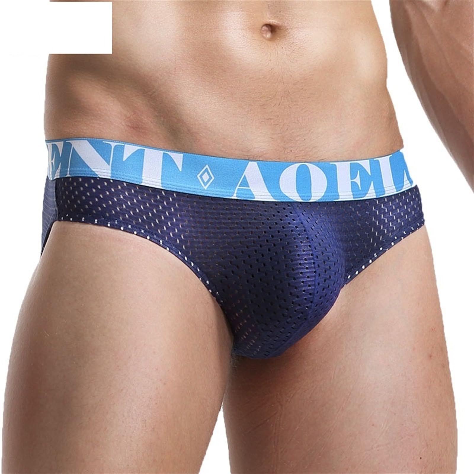 Slip Uomo Packs Brief U-Convex Maschile, personalità Giovanile alla Moda A Bassa Vita A Bassa Seta di Seta di Seta Ghiacciata-C-3Xl 85-95Kg
