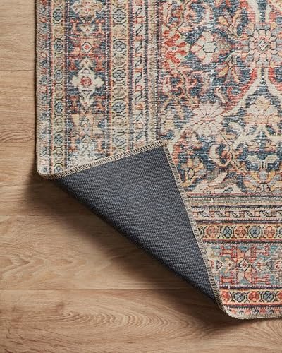 Miniatura 8 de Amber Lewis x Loloi Colección Georgie GER-01 - Alfombra de pasillo de 2 pies 6 pulgadas x 9 pies 6 pulgadas, color rojo y azul marino