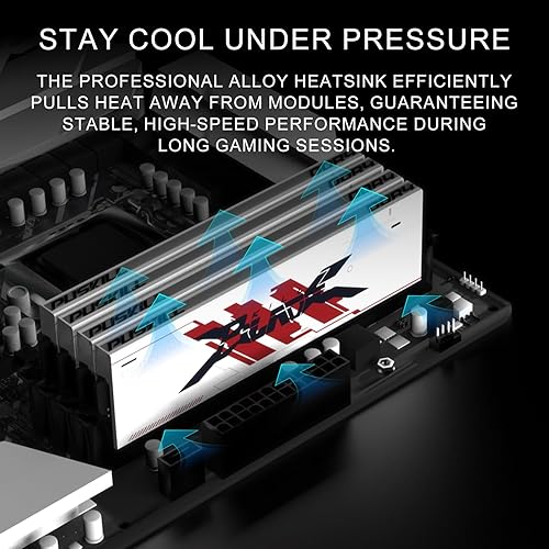 Miniatura 3 de PUSKILL Memoria RAM DDR4 32 GB (2 × 16 GB) 3200 MHz PC4-25600 CL16-18-18-22 1.35V Intel AMD Desktop Computer Memory