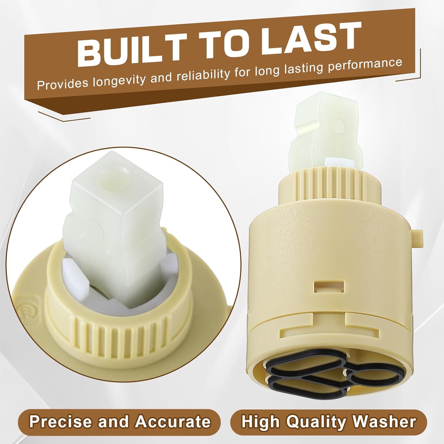 Enhon Single Lever Ceramic Disk Cartridge Compatible with 974-035/974-0350, Compatible with Price Pfister Marielle Lavatory Faucet, Faucet Cartridge Replacement