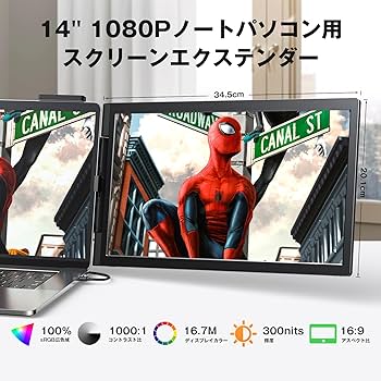 Amazon.co.jp: KEEPTIME デュアルディスプレイ ダブルモニター