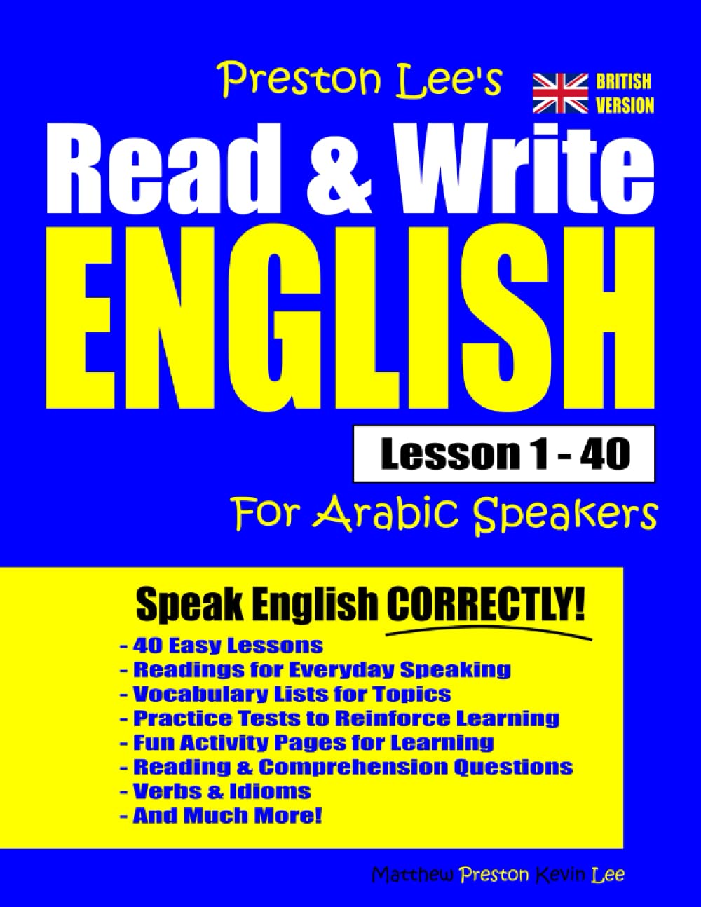 Preston Lee's Read & Write English Lesson 1 - 40 For Arabic Speakers (British Version) (Preston Lee's English For Arabic Speakers (British Version))