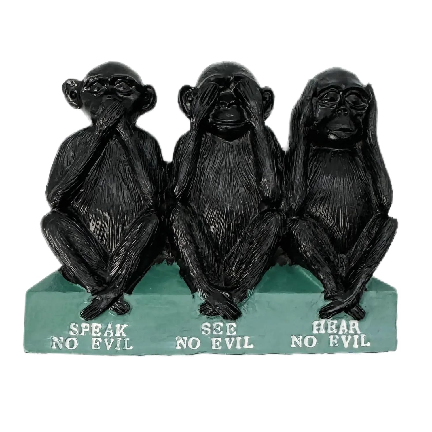 Buko Decorative Magnets Quirky Fridge Magnet Unique Collection with Playful Designs | Add a Splash of Style to Your Kitchen (Three Monkey (with Message)