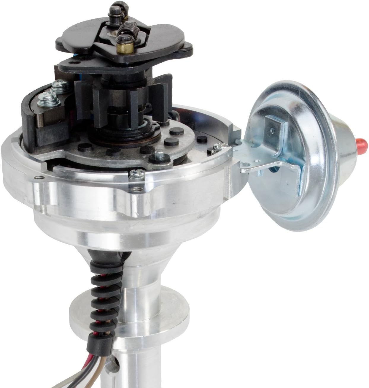 Top Street Performance JM7709BK Pro Series Ready-To-Run Distributor with Black Cap