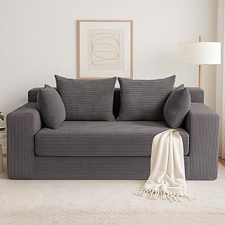 Convertible Sofa Bed, 3 in 1 Loveseat Folding Couch Bed Foldable - Bonel...