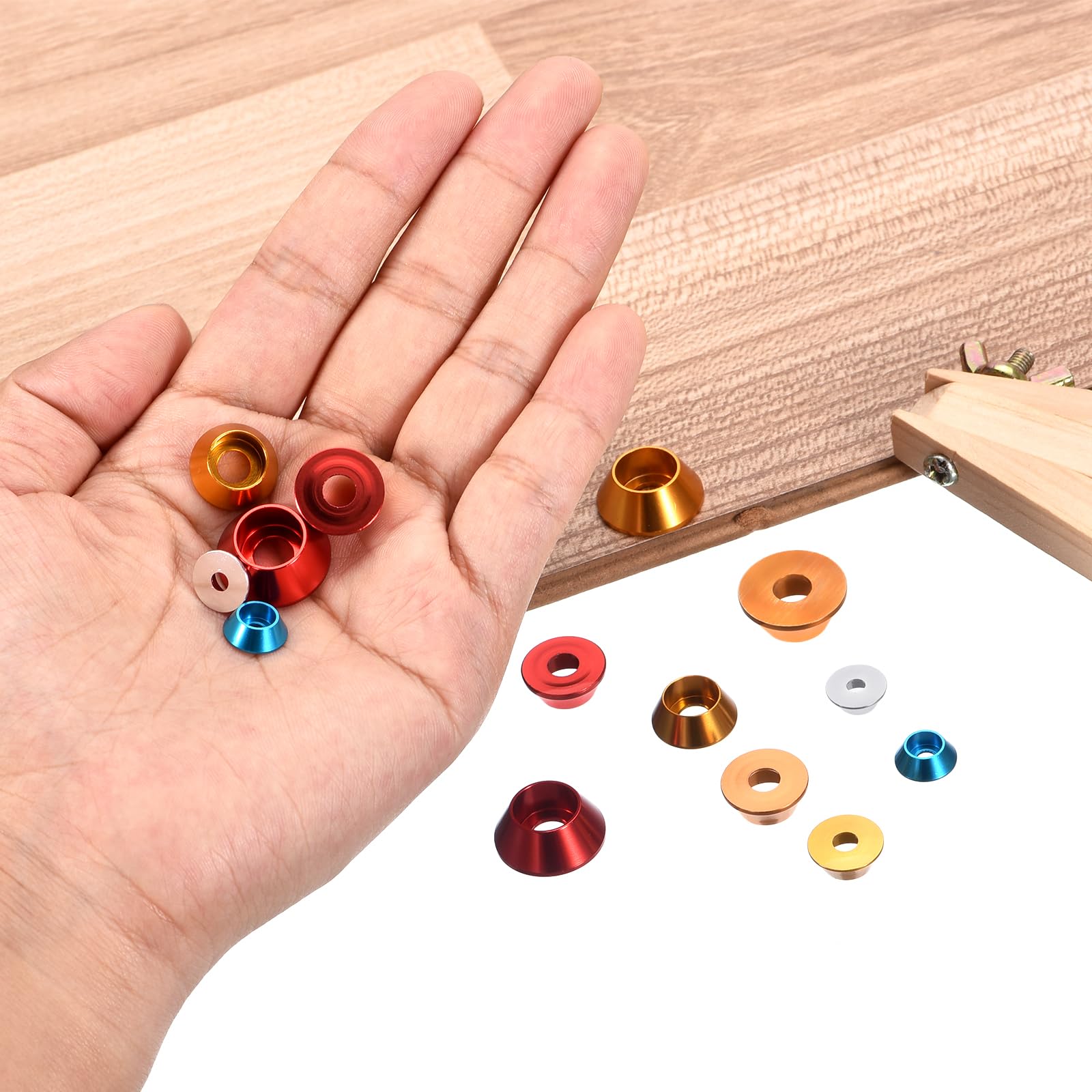 20 Rondelle Svasate M2 In Lega Alluminio - Per Fissaggi Precisi E Decorativi - Foto 7