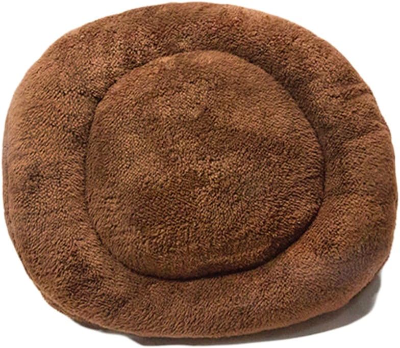XIAOYU Winter Warm Comfortable Pet Dog(Puppy) Cat Cushion Half Covered Bed Sleeping Bag, Brown, M
