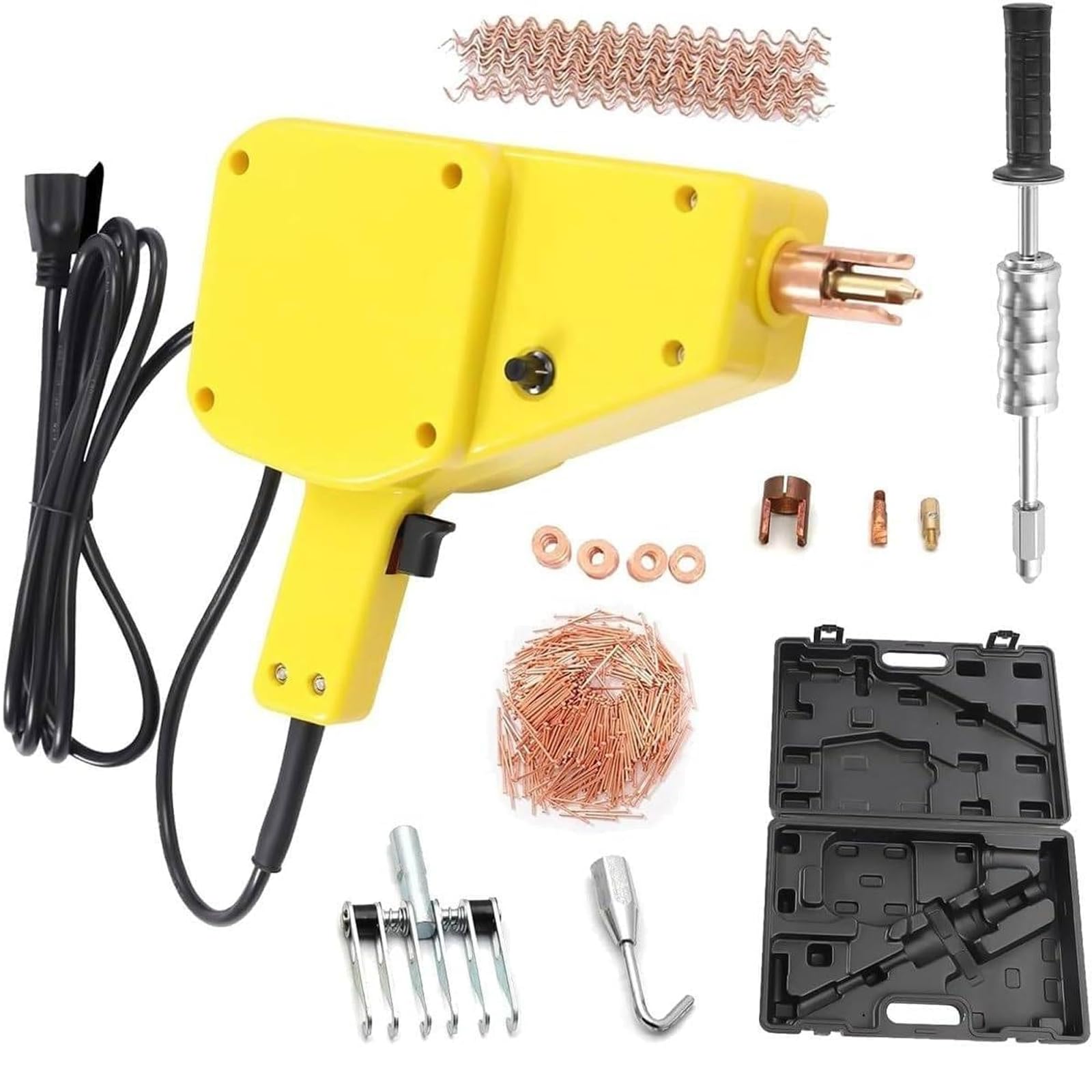 GYKOZY Spot Welder Dent Puller Kit, Spot Welder Dent Puller Kit Adjustable Current & Time Spot Welder W/Dent Puller For Auto Body Repair