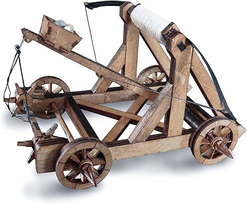 Catapulta animosa del período romano europeo Carro antiguo 3D rompecabezas de madera modelos kits de montaje juguetes divertidos kit de construcción