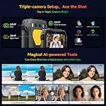 Ulocked Cell Phones Canada Blackview BV7300, 18GB+256GB+TF 2TB Phone, 15000mAh 45W Fast, 50MP+32MP+20MP Night Vision, 6.67" 90Hz Screen, Android 14 Rugged Smartphone, Dual Camp Lights, NFC/Fingerprint