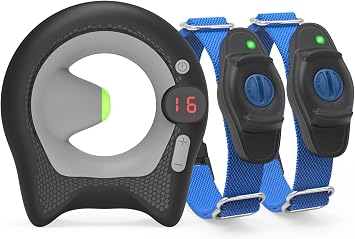 Dog Containment System, Wireless Fence,Dog Fence, Adjustable Electric Dog Fence & Training Collar, Electronic pet Fence, 2*Collar, Black