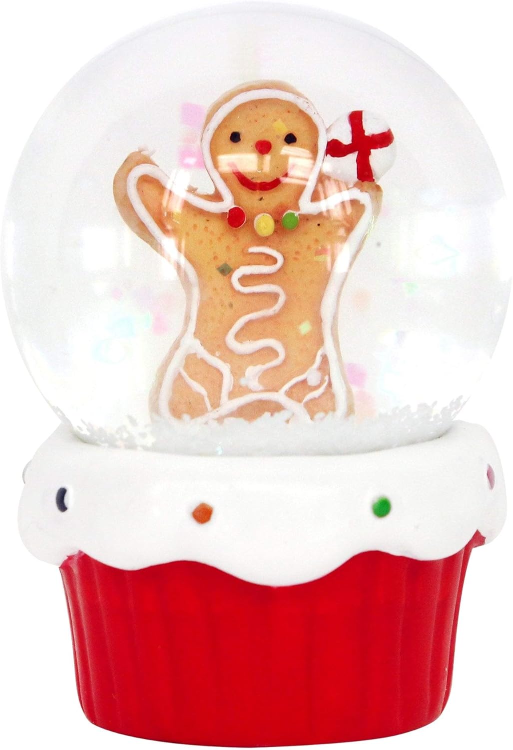 Gisela Graham Gingerbread Man Miniature Snowglobe Decoration