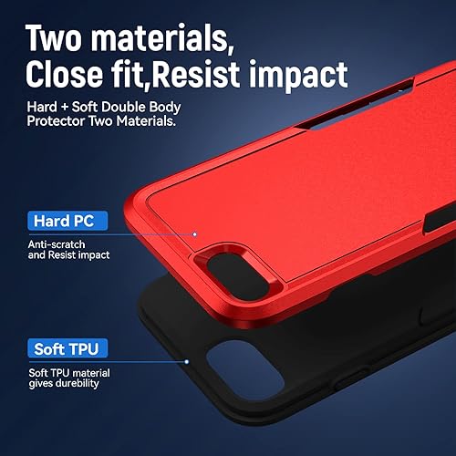 Miniatura 10 de Funda para iPhone SE 20222020SE3iPhone 78 con protector de pantalla, prueba de caídas de grado militar, resistente, resistente, a prueba de golpes,