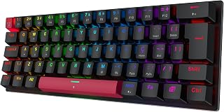 Teclado Magnético Gamer Machenike K500 M61 Metálico RGB 8000hz, Preto, ABNT2 C/fio