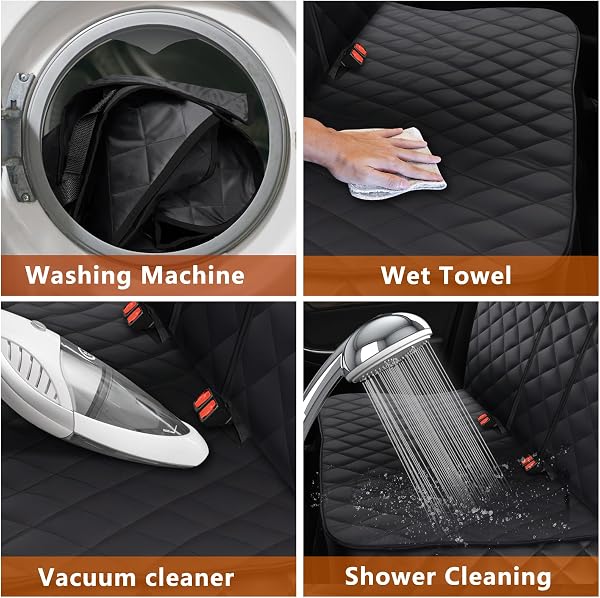 Alfheim Dog Car Seat Cover, Universal fit for Most Cars, Waterproof and Scratchproof Back Seat Cover, Nonslip Durable Washable Dog Travel Hammock - 5