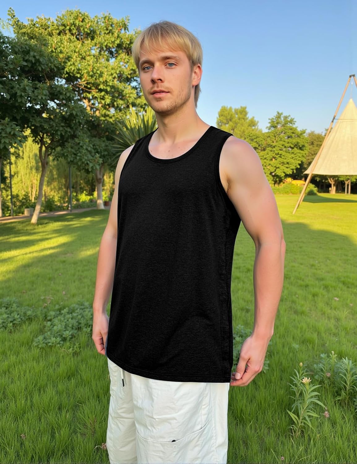 Shoulder & Side Full Snap-Access Tank Tops,Post Surgery Shirts Shoulder Arm Broken Breast Recovery Tank Tops - Unisex Sizing - Image 5