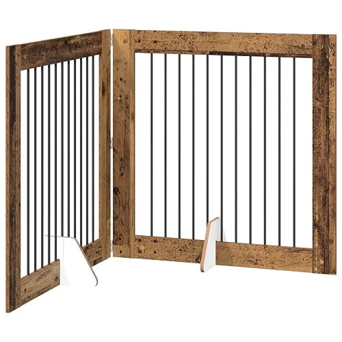 vidaXL Puerta para Perros Plegable con Soportes 4 uds. 401 cm
