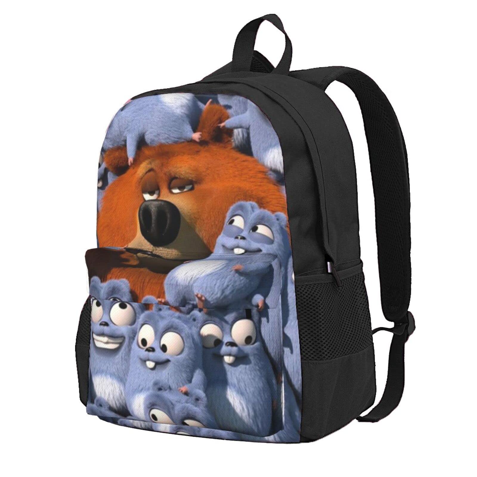 QQIAEJIA Grizzy With The Lemmings Fashion Backpack Shoulders Daypack Student Satchel Bookbag School Bag Outdoor Knapsack