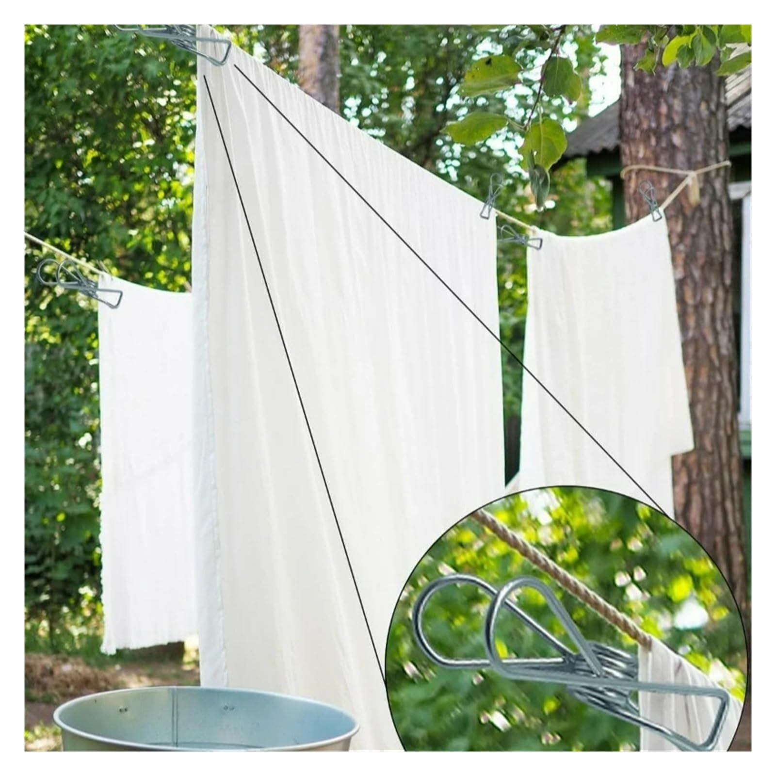 Metall-Wäscheklammern, 120 Stück, Edelstahl-Clips, Mehrzweck-Wäscheklammern, Halter, Metallsocken, Handtücher, Hängeschellen für Wäscheleine, Befestigung, Handtuch, Socken, Unterwäsche