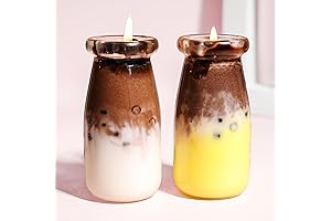 Circular Candle: Realistic Boba and Coffee Delights