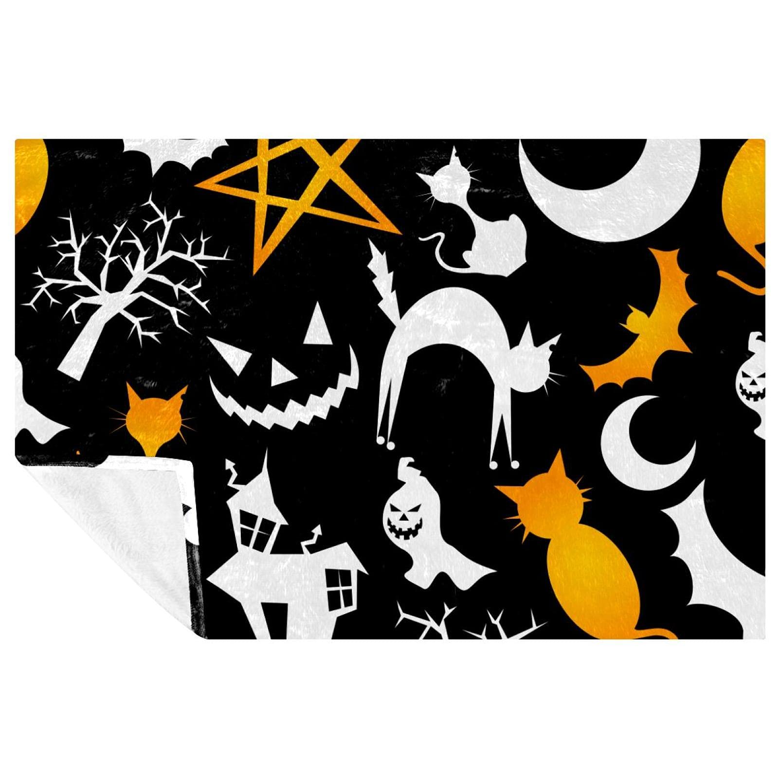 Couverture chaude pour canapé contre le froid motif Halloween