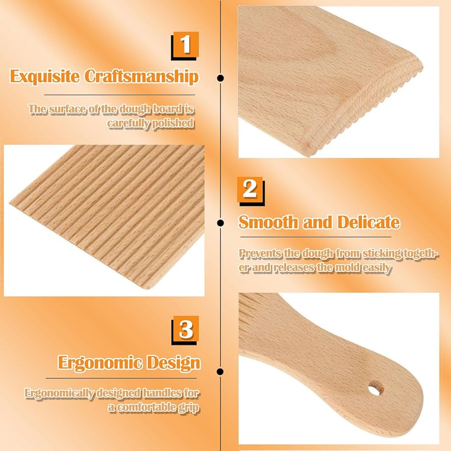 Tagliere Per Gnocchi In Legno - Rigagnocchi Tradizionale Per Pasta Fatta In Casa