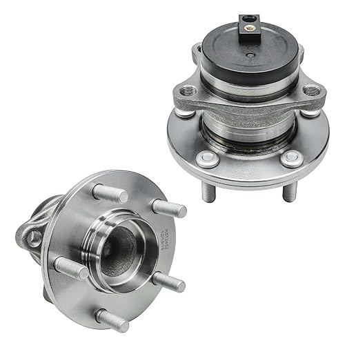 Detroit Axle - Bujes de cojinete de rueda trasera FWD para Mazda CX-9 2007-2014 2008 2009 2010 2011 2012 2013, reemplazo del conjunto de cubos de