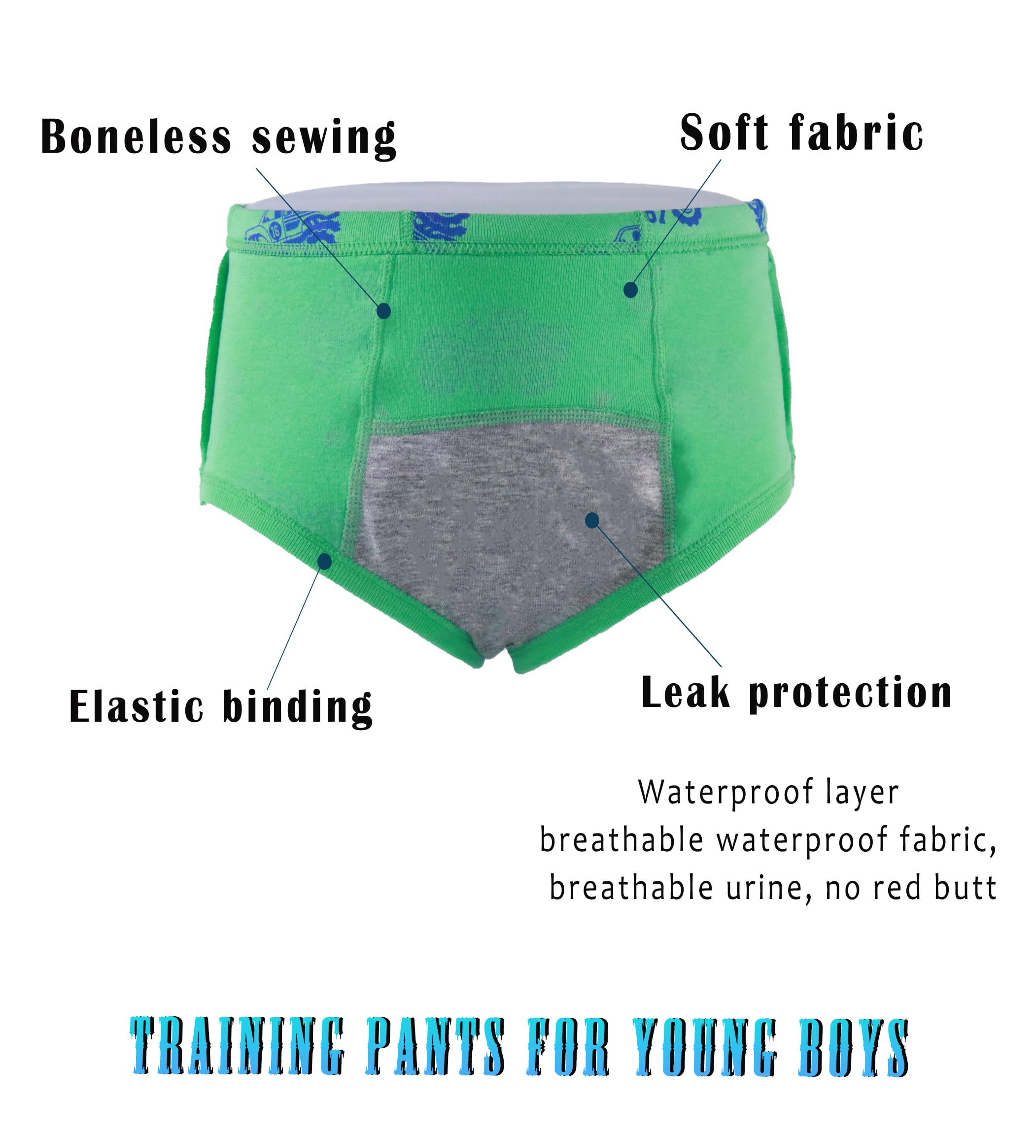 Boboking Boys Training Toddler Underwear Truck Potty Briefs For Boys Size 3