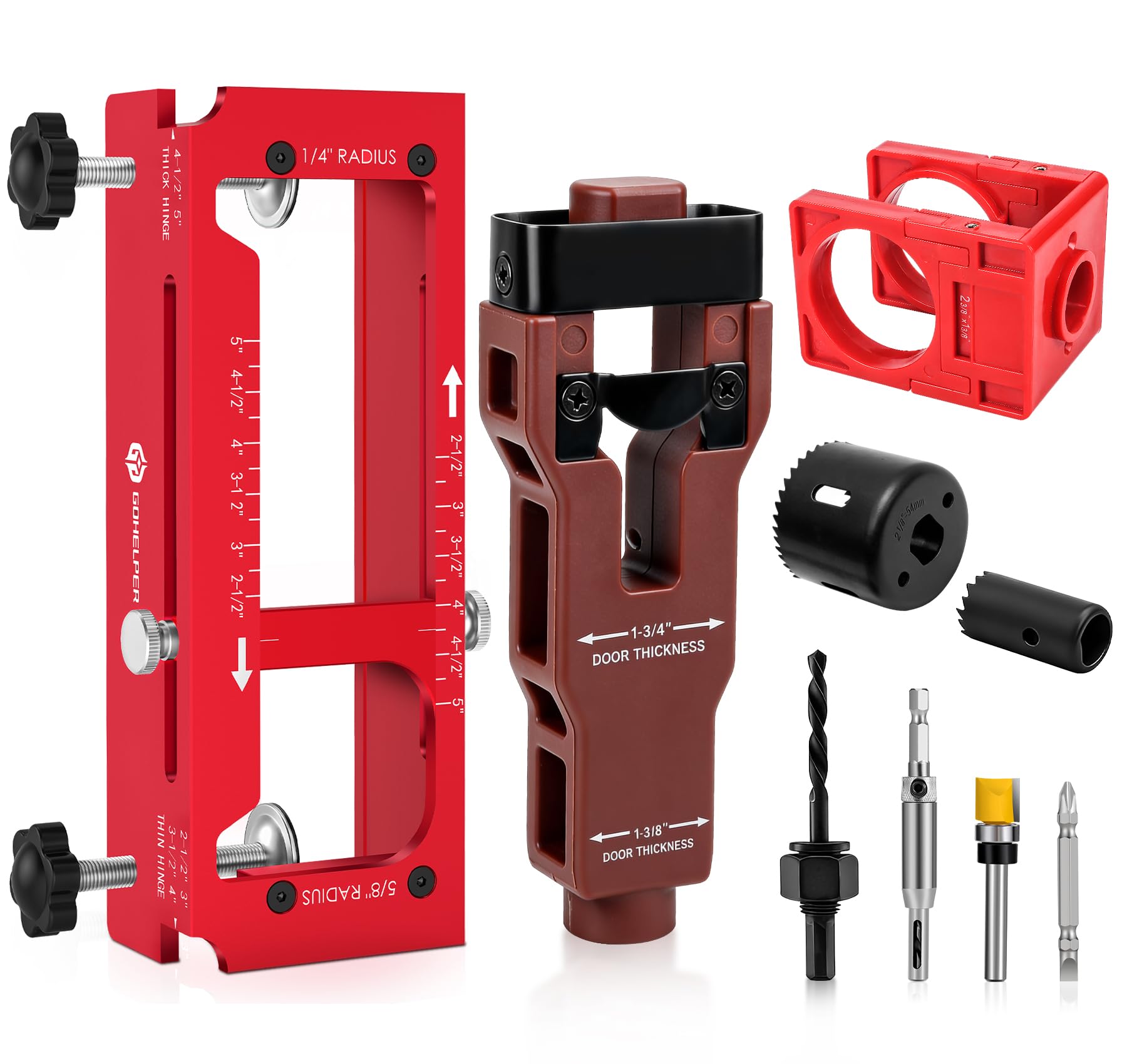 Gohelper Door Hinge Jig and Lock Kit
