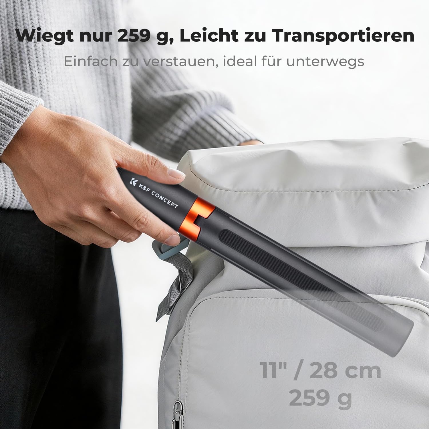 K&F CONCEPT 168 cm Selfie-Stick für Actionkamera, 2-in-1 Selfie Stick Stativ, Unsichtbarer Selfiestick für Insta360 X5/X4/X4 Air/Ace Pro, Insta360 Luna Ultra, Osmo Pocket 4/3, Osmo Action 5 Pro/6/4