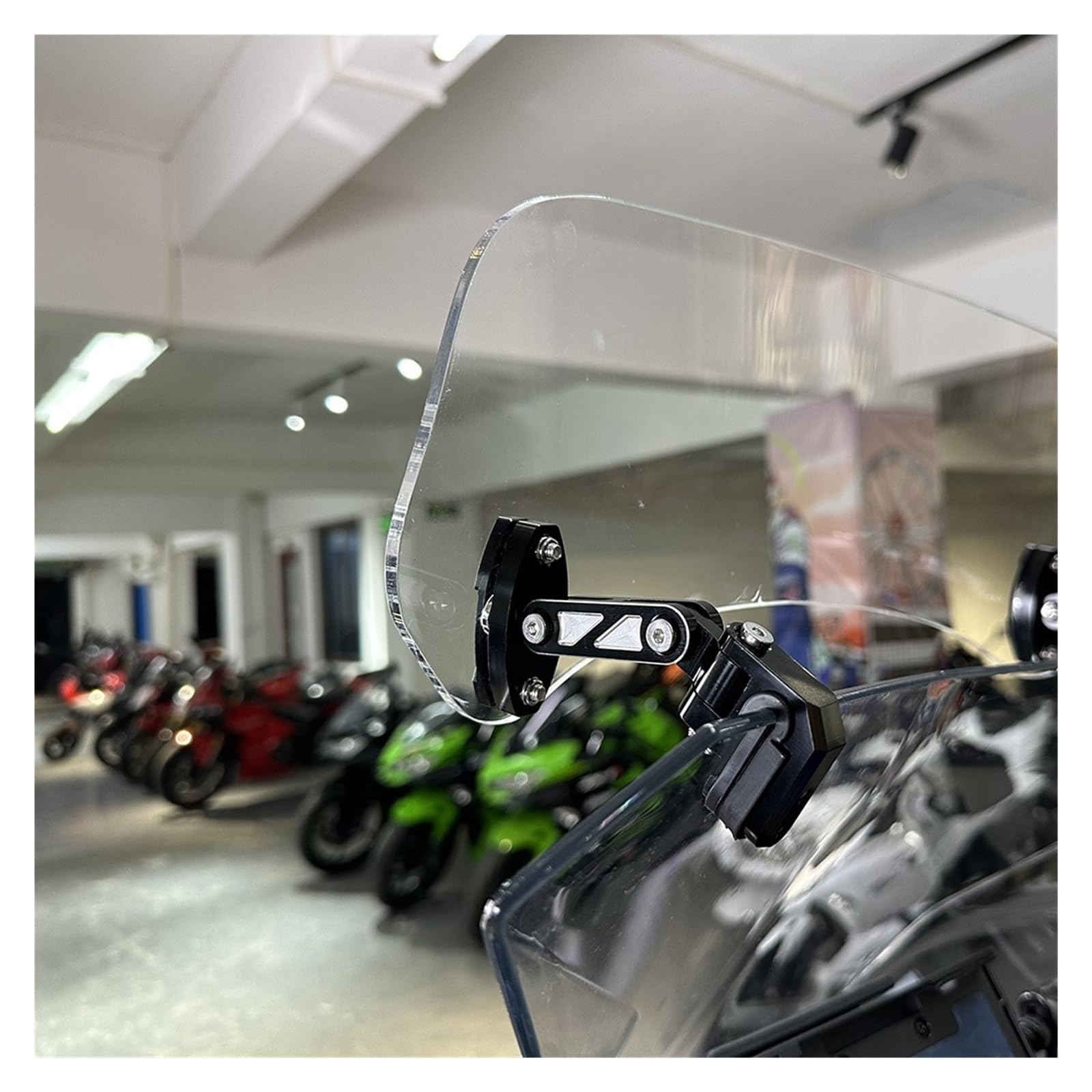 Estensione Universale Parabrezza Per Motocicletta Deflettore Regolabile Morsetto Per Parabrezza Per KAWASAKI Per Yam&aha Per Hon&da Per SUZUKI Deflettori