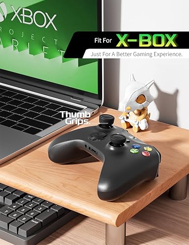 Miniatura 2 de ELETIUO Juego de 5 pares10 empuñaduras para el pulgar para Xbox Series XS, Xbox One, control Xbox One XS, tapa de silicona antideslizante con 5