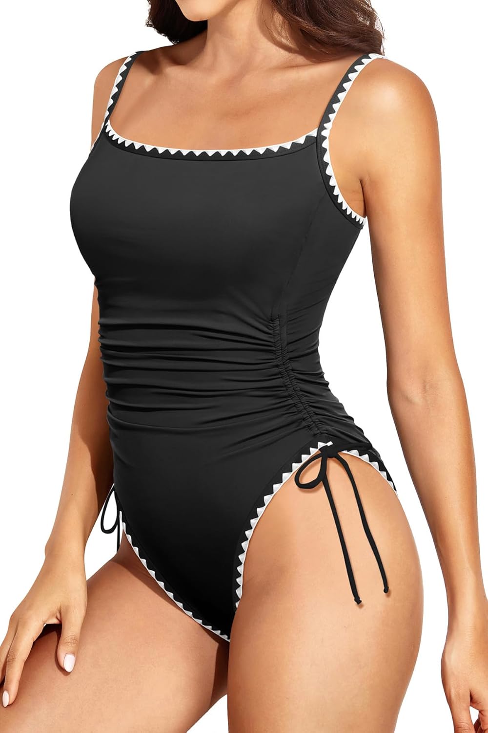 Daci Women's High Cut One Piece Swimsuit - Tummy Control Bathing Suit Sexy Brazilian Swimwear 2026 - Image 5