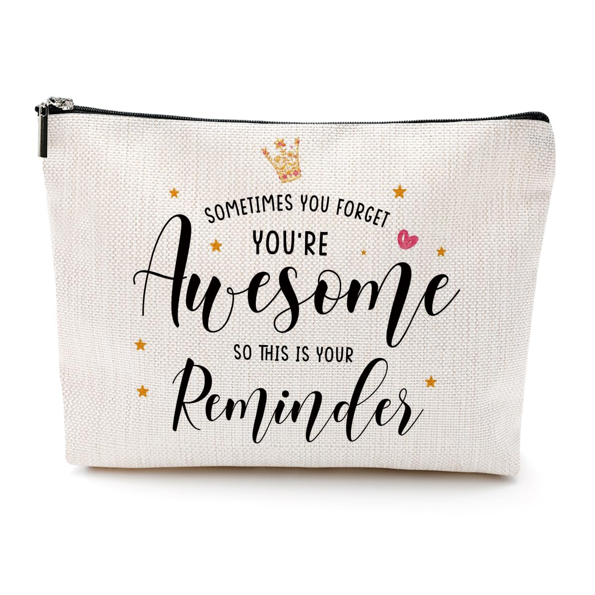 Inspirational Gifts for Women Cosmetic Bag Motivational Gifts You Forget That You're Awesome So This Is Your Reminder Christmas Birthday Gifts for