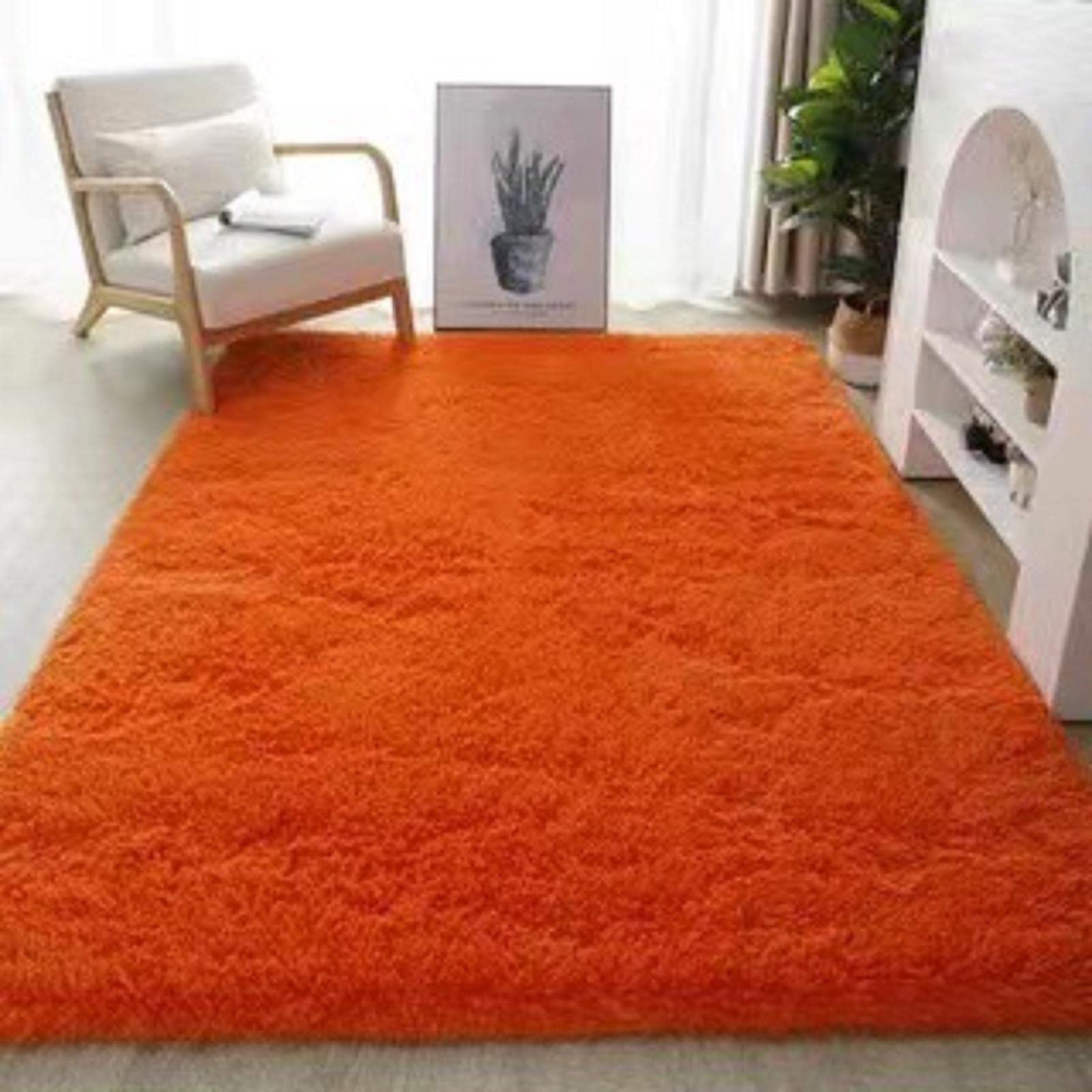 Non-Slip Rectangular Plush Soft Carpet Living Room Bedside Corridor Floor mat Children's Nursery Plush Carpet Teen Dormitory Strip Carpet(50 * 120cm, I)