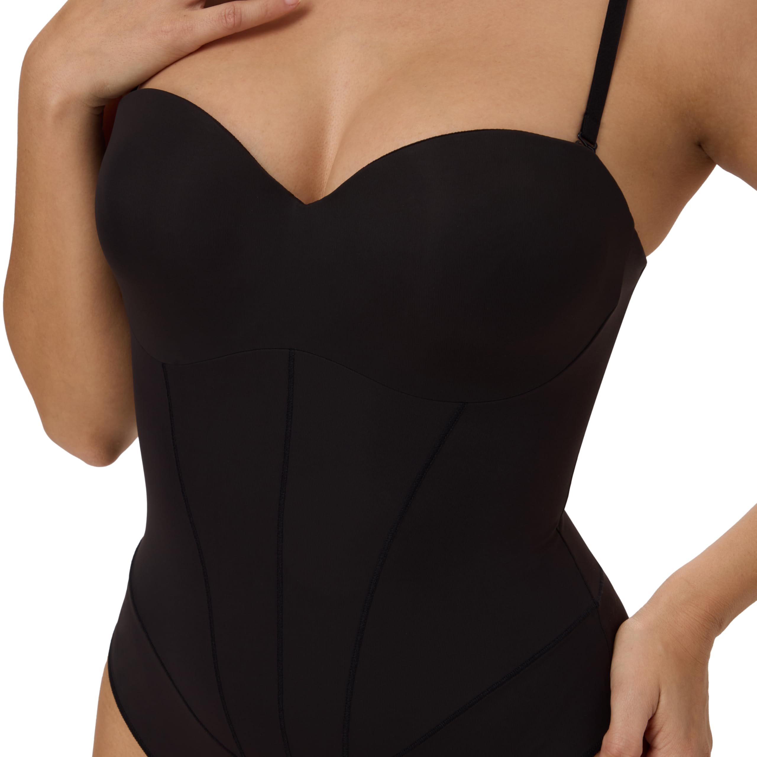 Maidenform Tummy Shaping Thong Bodysuit, Multiway Thong Shaper, Firm Control Body gainant Femme (lot de 1)