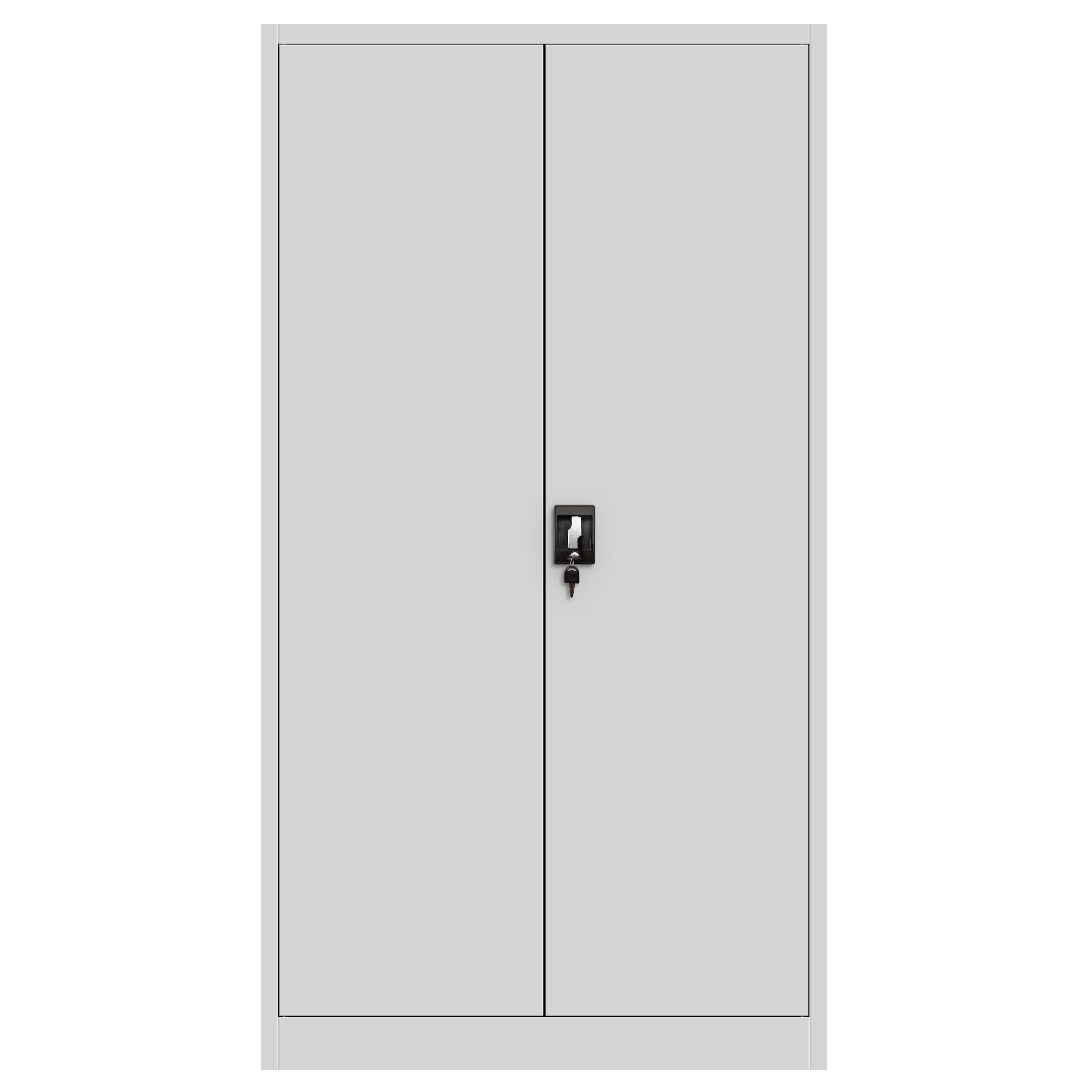 Jan Nowak Set di 4 Armadio da Ufficio C001 Archivio per Officina in Metallo Verniciato a polvere Chiudibile 185 cm x 90 cm x 40 cm (Grigio)